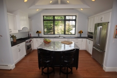 Transitional Black & White Kitchen